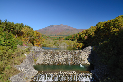 吊橋北側の景色