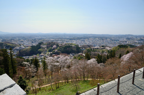 霞ヶ城公園と二本松市